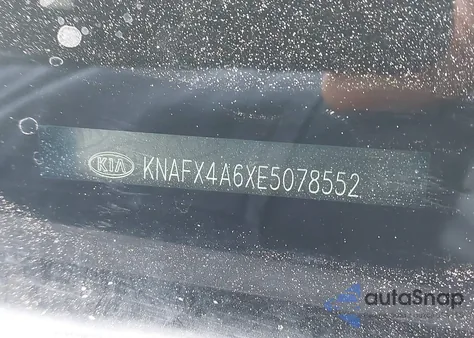 2014 Kia Forte Lx из США, поврежденный, VIN KNAFX4A6XE5078552